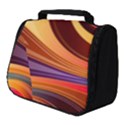 Abstract Colorful Background Wavy Full Print Travel Pouch (Small) View1