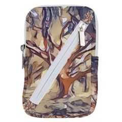 Tree Forest Woods Nature Landscape Belt Pouch Bag (small) by Semog4