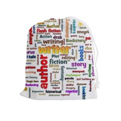 Writing Author Motivation Words Drawstring Pouch (xl) by Semog4