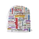 Writing Author Motivation Words Drawstring Pouch (XL) View2
