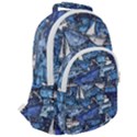 Boat Ship Background Pattern Rounded Multi Pocket Backpack View2