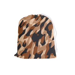 Abstract Camouflage Pattern Drawstring Pouch (large) by Jack14