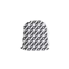 Diagonal-stripe-pattern Drawstring Pouch (xs) by Semog4