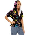 Abstract-background-retro-60s-70s Lightweight Drawstring Hooded Top View3