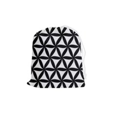 Pattern-floral-repeating Drawstring Pouch (medium) by Semog4