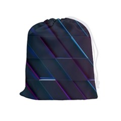 Glass-scifi-violet-ultraviolet Drawstring Pouch (xl) by Semog4