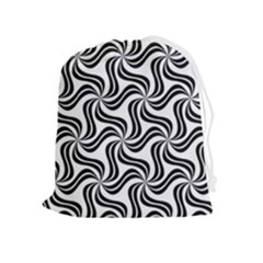 Soft-pattern-repeat-monochrome Drawstring Pouch (xl) by Semog4