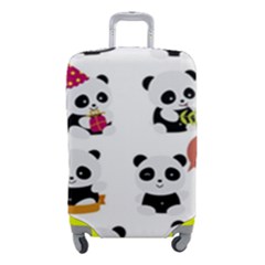 Playing Pandas Cartoons Luggage Cover (small) by Semog4