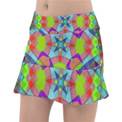 Farbenpracht Kaleidoscope Pattern Classic Tennis Skirt by Semog4