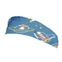 Seamless Pattern Funny Astronaut Outer Space Transportation Stretchable Headband View1