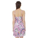 Beautiful Cute Animals Pattern Pink Satin Night Slip View2