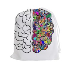 Brain Mind Aianatomy Drawstring Pouch (2xl) by Salman4z