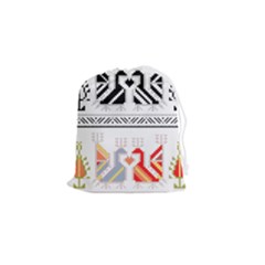 Bulgarian Folk Art Folk Art Drawstring Pouch (small) by Salman4z