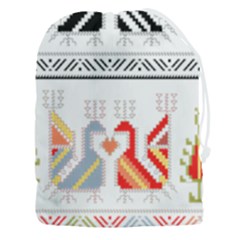 Bulgarian Folk Art Folk Art Drawstring Pouch (3xl) by Salman4z