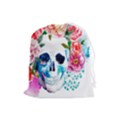 Day Of The Dead Skull Art Drawstring Pouch (Large) View1