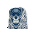 Skull Drawing Drawstring Pouch (Large) View1