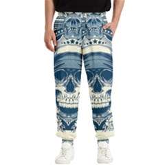 Skull Drawing Men s Elastic Waist Pants by Salman4z