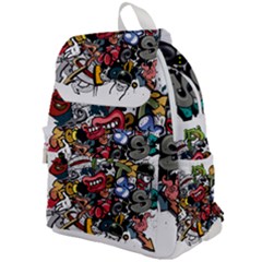 Mural Graffiti Paint Top Flap Backpack by Salman4z
