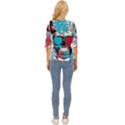 That Cool Graffiti Skull Lightweight Drawstring Hooded Top View4