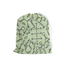 Multicolored Chemical Bond Illustration Chemistry Formula Science Drawstring Pouch (large) by Salman4z