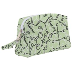 Multicolored Chemical Bond Illustration Chemistry Formula Science Wristlet Pouch Bag (large) by Salman4z
