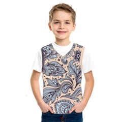 Texture Ornament Paisley Kids  Basketball Tank Top by Salman4z
