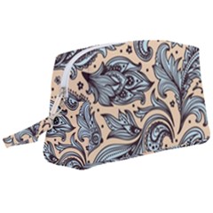 Texture Ornament Paisley Wristlet Pouch Bag (large) by Salman4z