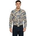 Texture Ornament Paisley Men s Long Sleeve Pocket Shirt  View1