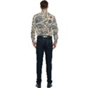 Texture Ornament Paisley Men s Long Sleeve Pocket Shirt  View2