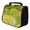 Doodles Patterns Ornament Vector Flowers Green Full Print Travel Pouch (Small) View1