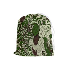 Texture Ornament Pattern Seamless Paisley Drawstring Pouch (large) by Salman4z