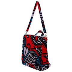 Multicolored Doodle Art Street Art Crossbody Backpack by Salman4z
