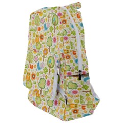 Nature Doodle Art Trees Birds Owl Children Pattern Multi Colored Travelers  Backpack by Salman4z