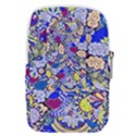 Blue Yellow Background Pattern Vector Texture Paisley Belt Pouch Bag (Small) View2
