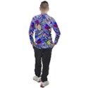 Blue Yellow Background Pattern Vector Texture Paisley Men s Pique Long Sleeve Tee View2