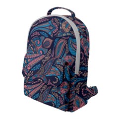 Background Ornament Paisley Flap Pocket Backpack (large) by Salman4z