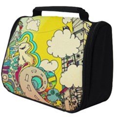 Doodle Wallpaper Artistic Surreal Full Print Travel Pouch (big) by Salman4z