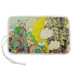 Doodle Wallpaper Artistic Surreal Pen Storage Case (m) by Salman4z