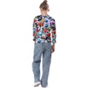 Graffiti Art Cartoon Comic Kids  Cuff Sleeve Top View2