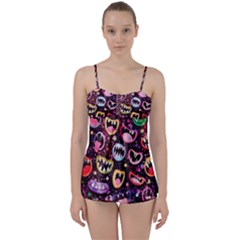 Funny Monster Mouths Babydoll Tankini Set by Salman4z