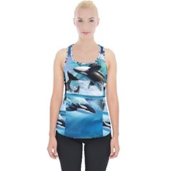 Orca Wave Water Underwater Piece Up Tank Top by Salman4z