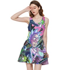 Rick And Morty Time Travel Ultra Inside Out Racerback Dress by Salman4z