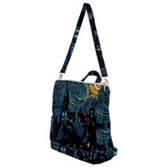 Hogwarts Castle Van Gogh Crossbody Backpack by Salman4z
