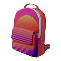 Sunset Summer Time Flap Pocket Backpack (large) by Salman4z