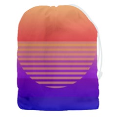 Sunset Summer Time Drawstring Pouch (3xl) by Salman4z