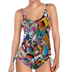 Cartoon Explosion Cartoon Characters Funny Tankini Set by Salman4z