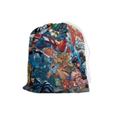 80 s Cartoons Cartoon Masters Of The Universe Drawstring Pouch (large) by Salman4z