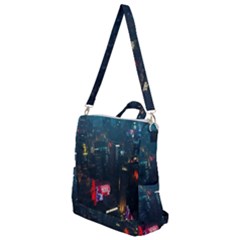 Cityscape Digital Art Crossbody Backpack by Salman4z