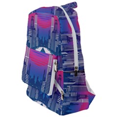 Retro Cityscape Artist Artwork Digital Art Travelers  Backpack by Salman4z