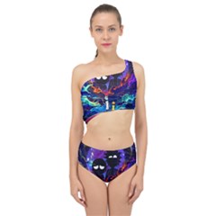 Rick And Morty In Outer Space Spliced Up Two Piece Swimsuit by Salman4z